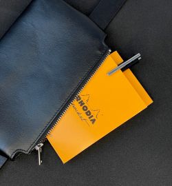 Блокнот Rhodia Classic 7,5х12 в линейку 80 гр оранжевый (8680C) 5
