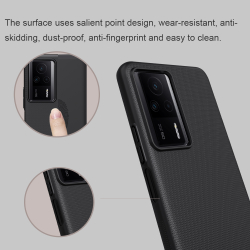 Тонкий жесткий чехол от Nillkin для Xiaomi Redmi K60E, серия Super Frosted Shield