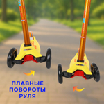 Самокат 3-х колесный PU все колеса светятся не складной 2071-1