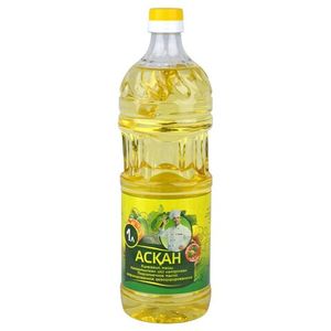 Масло подсолнечное АСКАН  рафинированное дезодорированное 1 л/бут 9 бут/кор