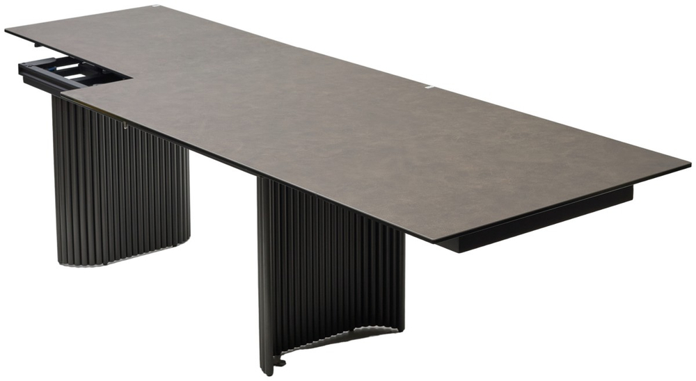 Стол М-City DISAUR Рагнар (Ragnar) 180 1697 Коричневая Кожа, темно-серый