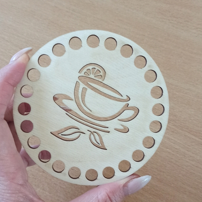 Донышко ажурное Чай с лимоном