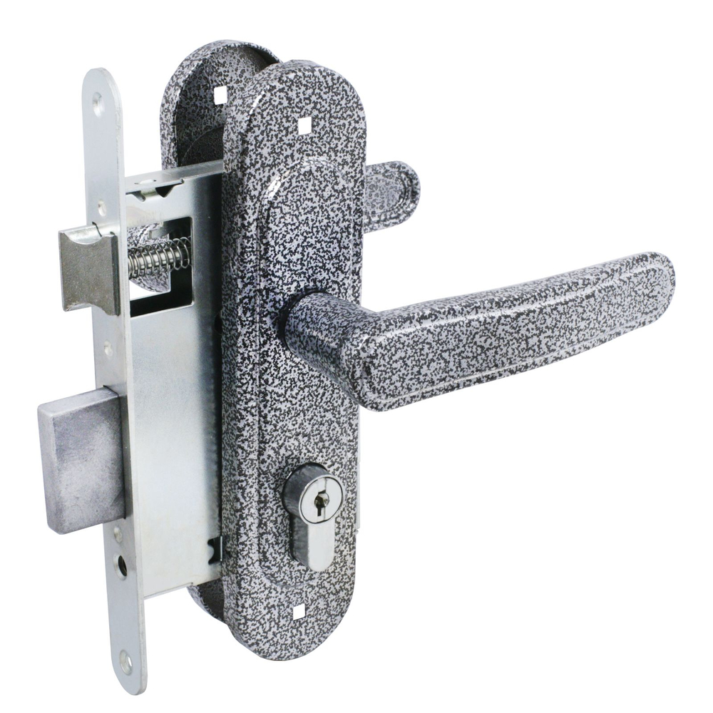 Замок врезной ЗВ4-3.03 серебро Птимаш (10шт/уп)