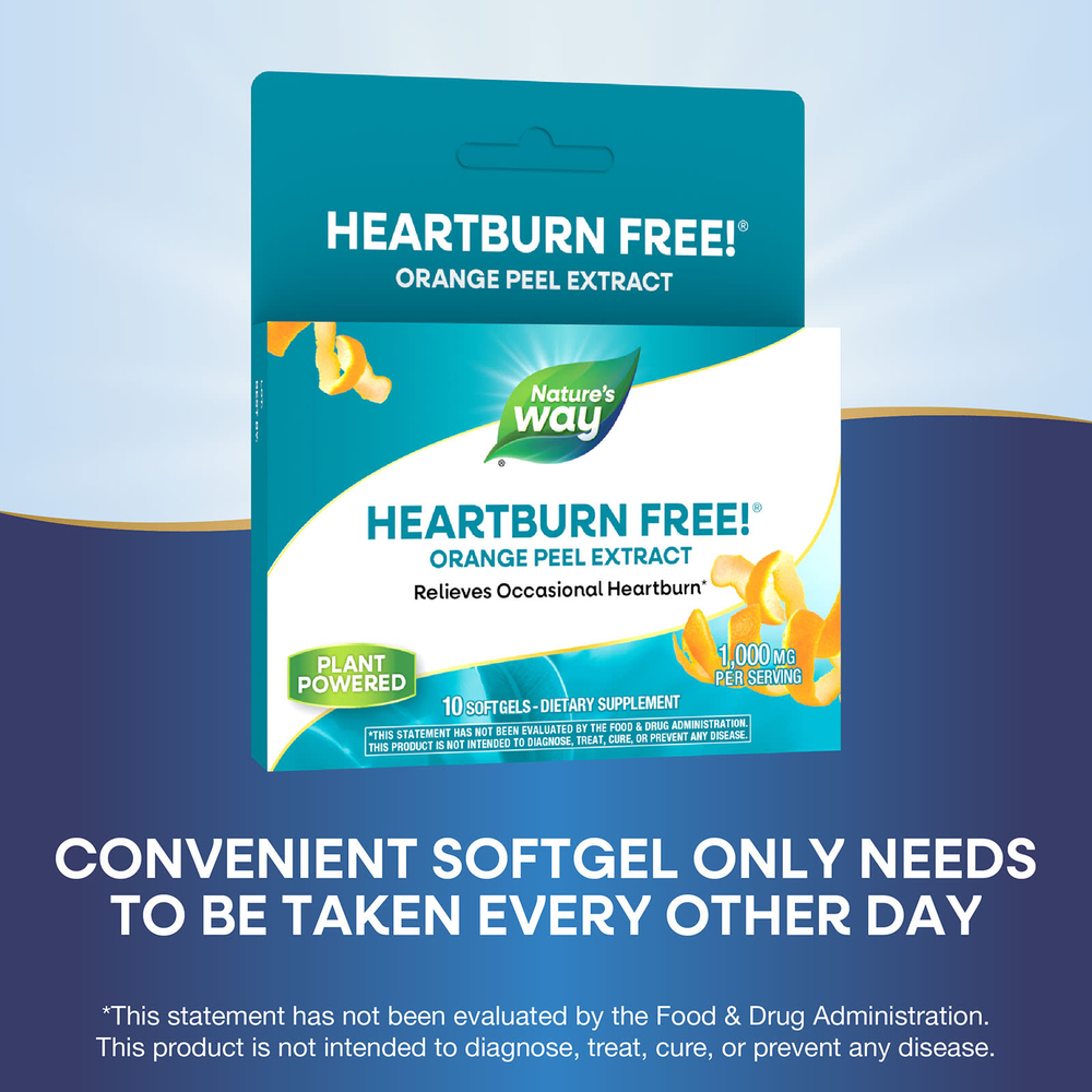 Nature's Way, Heartburn Free!®, 1000 мг, 10 капсул