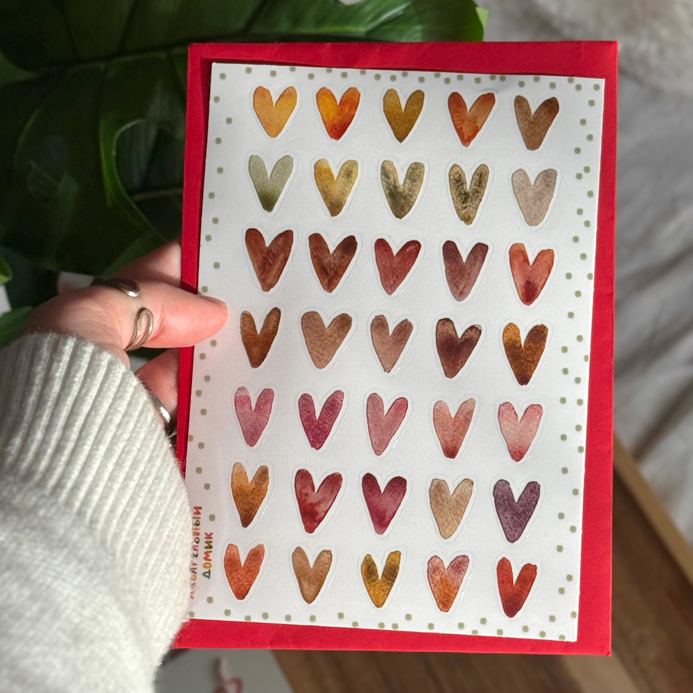 стикерпак "нежные сердечки"