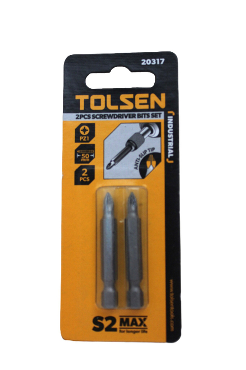 Набор бит TOLSEN PZ1х50мм 2шт. 20317
