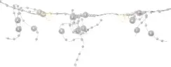 Гирлянда String Pearls Жемчужина, на батарейках, теплое белое свечение (728-34)