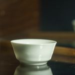 Пиала белая, фарфор