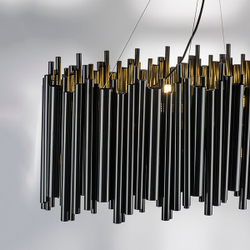 816207 Люстра SAVONA 20х40W G9 ЧЕРНЫЙ