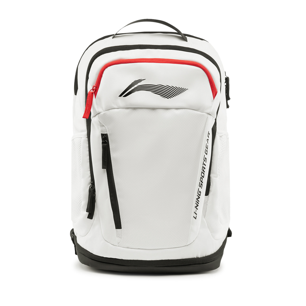 Li Ning Fitness Series Polyester Backpack Unisex White