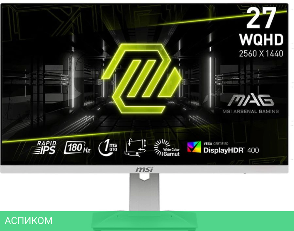Монитор MSI Mag 274QRFW White (9S6-3CC29H-277)
