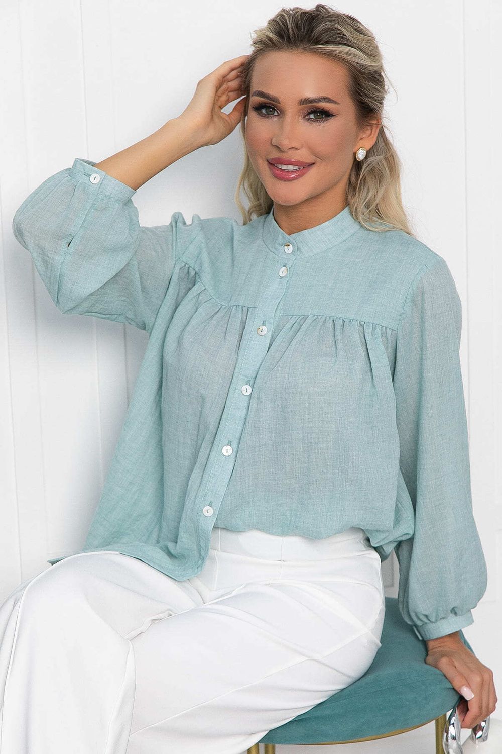 Блуза Ловец снов (мятная) Б13617-5М LT Collection