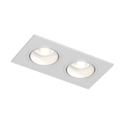 DK3072-WH Встраиваемый светильник, IP 20, 10 Вт, GU5.3, LED, белый/белый, пластик