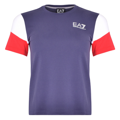 Футболка для мальчика теннисная EA7 Boys Jersey T-shirt - mood indigo