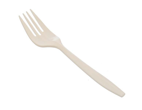 Вилка одноразовая 150 мм, кукурузный крахмал, в упаковке 50 штук, в коробке 2000 штук