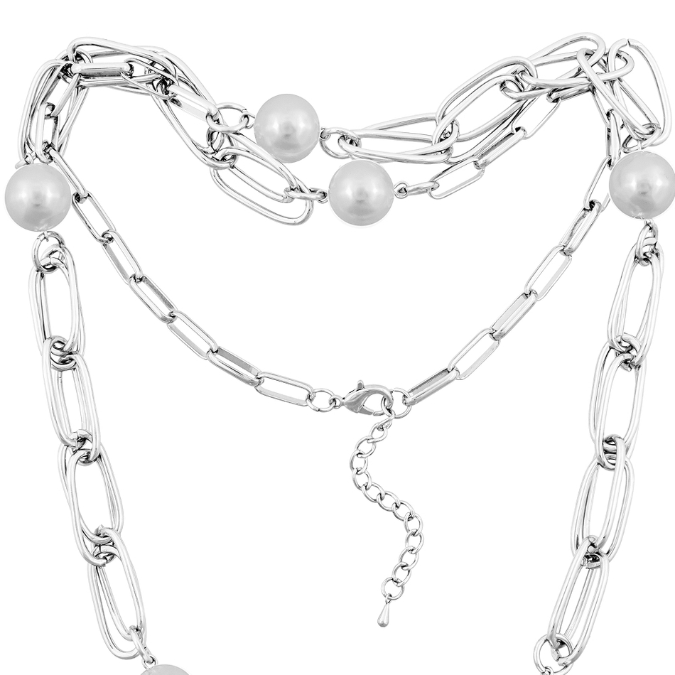 Колье Fiore Luna WHITE PEARL BCN13324-02 S