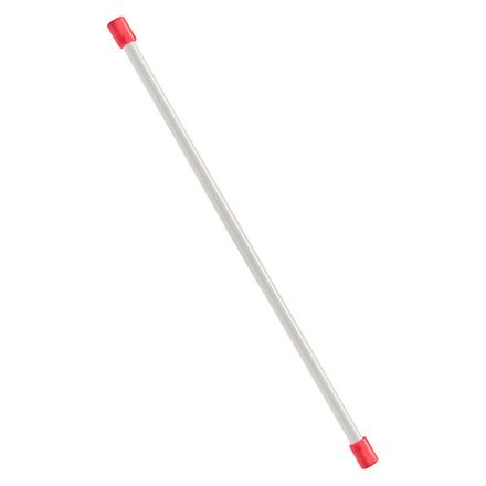 Палка гимнастическая (бодибар), MR-B01, вес 1кг, дл. 100 см, стальная труба, белый