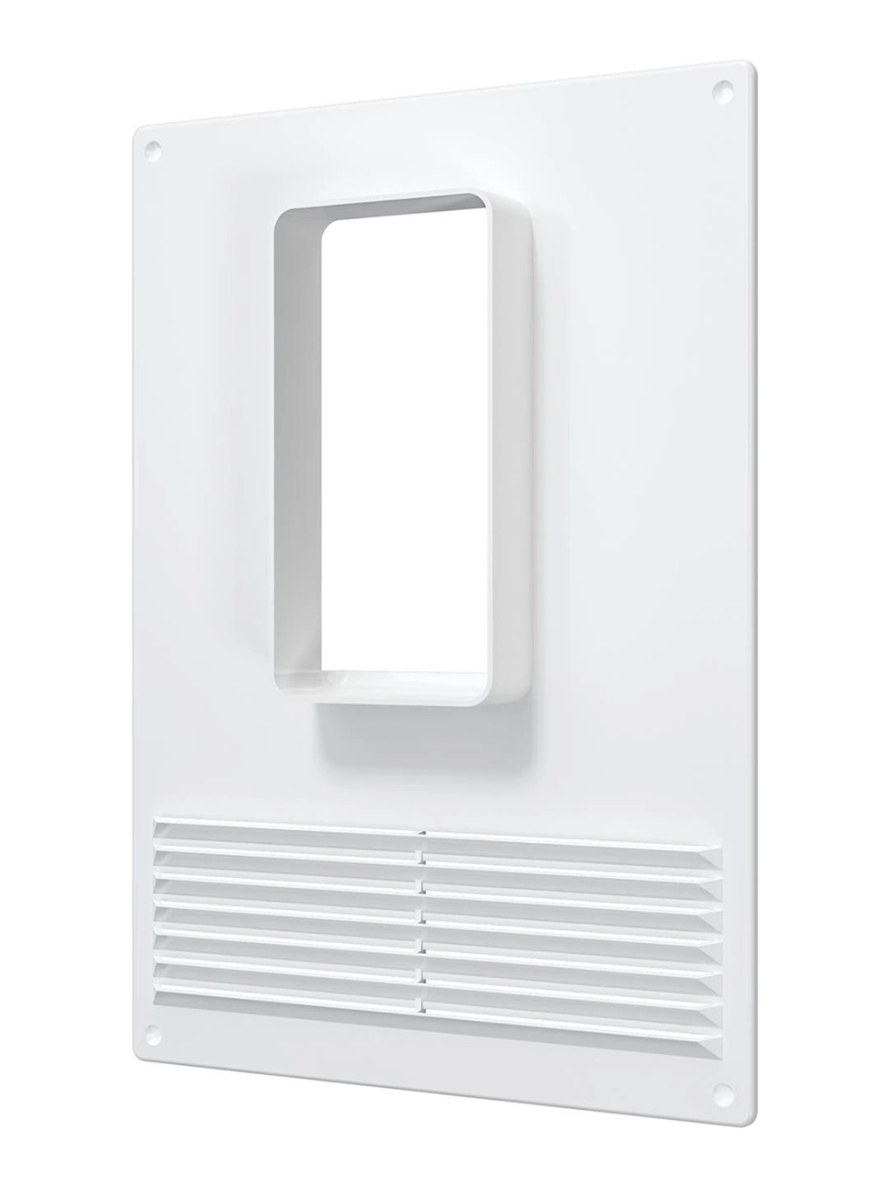 Площадка торцевая ПТВР фланец 60х120 вертикальная решетка 180х250 пластик ERA