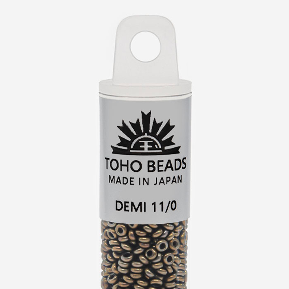 Японский бисер TOHO Demi 11/0 (№225), металлизированный, непрозрачный глянцевый