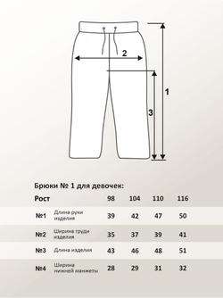 Брюки для девочки, модель №1, рост 116 см, голубые