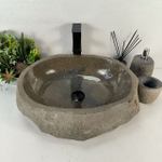Каменная раковина из андезита Erozy Grey EA-05558 (52*41*16) 0034 из натурального камня