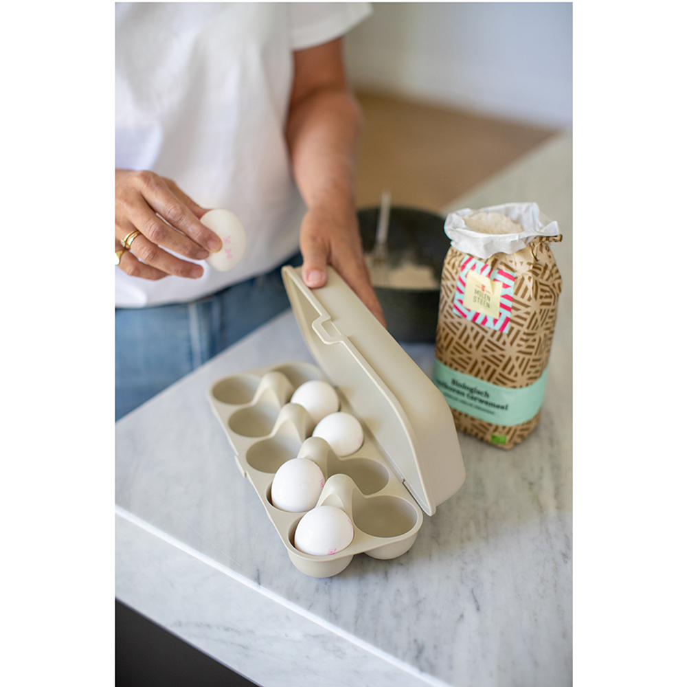 Контейнер для яиц eggs to go, organic, песочный