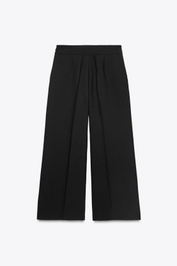 ZARA БРЮКИ-КЮЛОТЫ, ЧЕРНЫЙ