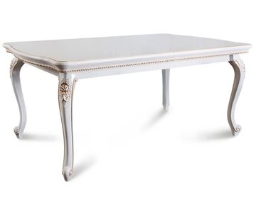 Стол обеденный НАТАЛИ прямоугольный белый глянец
