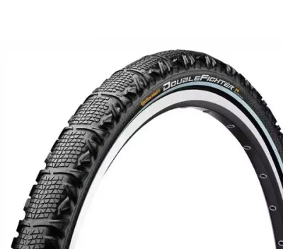 Покрышка 700x37C, жесткий корд, антипрокол, 70PSI, чёрная, 540г. Double Fighter 2	Double Fighter 2