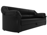 Диван прямой Карнелла, Черный, Экокожа, 29488