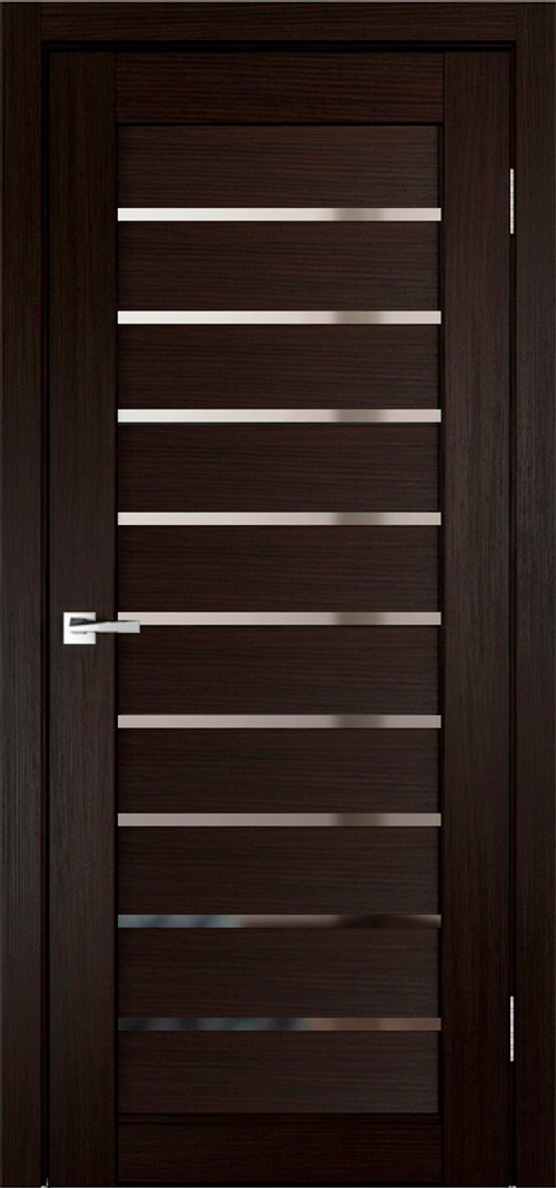 Межкомнатная дверь X-2 / Цвет тон Венге / Зеркало / Двери Верда