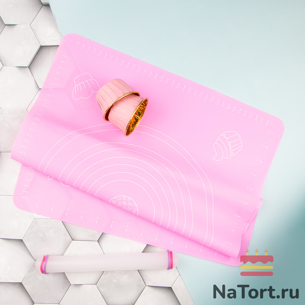 Силиконовый коврик с разметкой 50x40 см