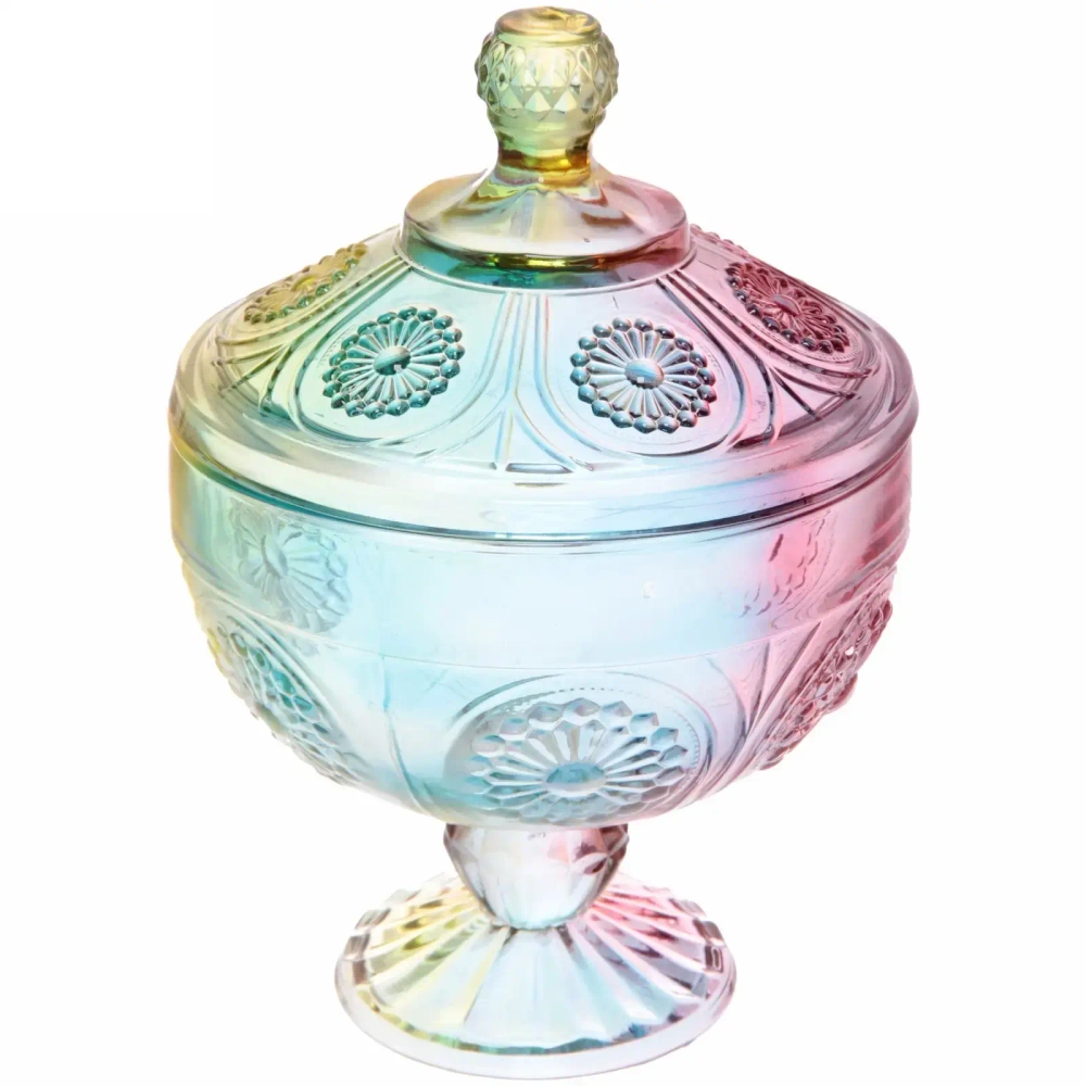 Сахарница стеклянная 14,5*21см «Калейдоскоп»