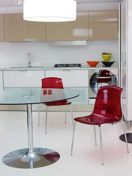 Стул Allegra прозрачный красный