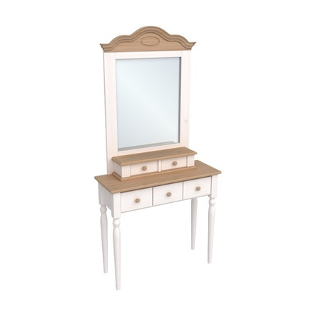 Стол туалетный Консолеа белый воск/антик