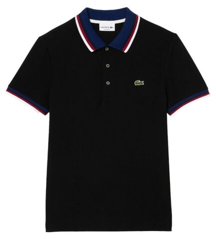 Теннисное поло Lacoste Regular Fit Stretch Cotton Piqu_ Contrast Collar Polo Shirt