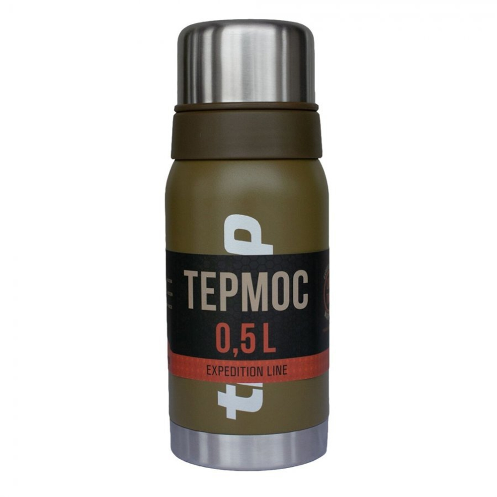Термос TRAMP Expedition line 0.5 л, артикул TRC-030, цвет Оливковый