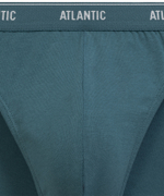 Мужские трусы слипы спорт Atlantic, набор 2 шт., хлопок, серый меланж + морской, 2RMP-094
