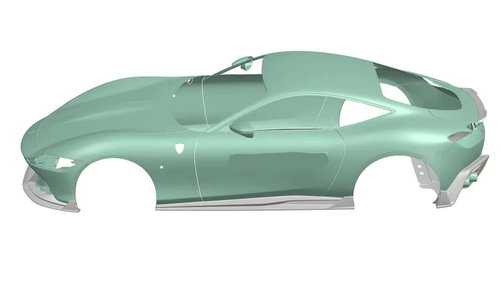 Карбоновый аэродинамический комплект для Ferrari Roma 2019+ Феррари Рома