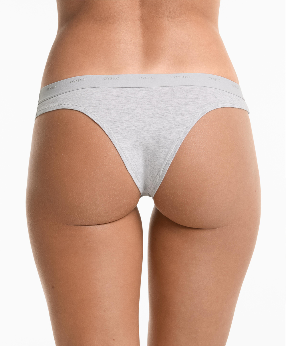 OYSHO Набор из 3 пар классических трусов из хлопковой смеси, пыльно-розовый