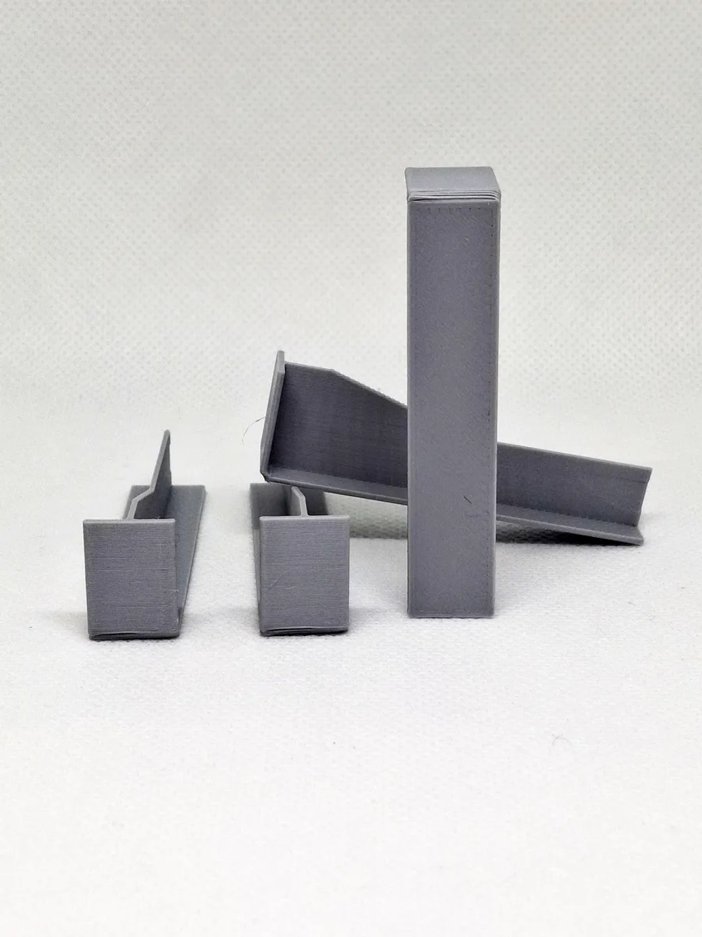 Соединитель для плинтуса 58*16 мм, стык (серый)- 4 шт.