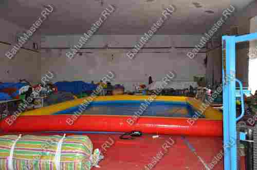 Квадратный надувной бассейн "Летнее настроение" 10*10*0.65 м