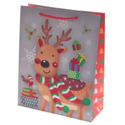 GAEM Пакет подарочный (бумага 230г/м2, блок микс 12шт), L26 W10 H32 см, 4в.