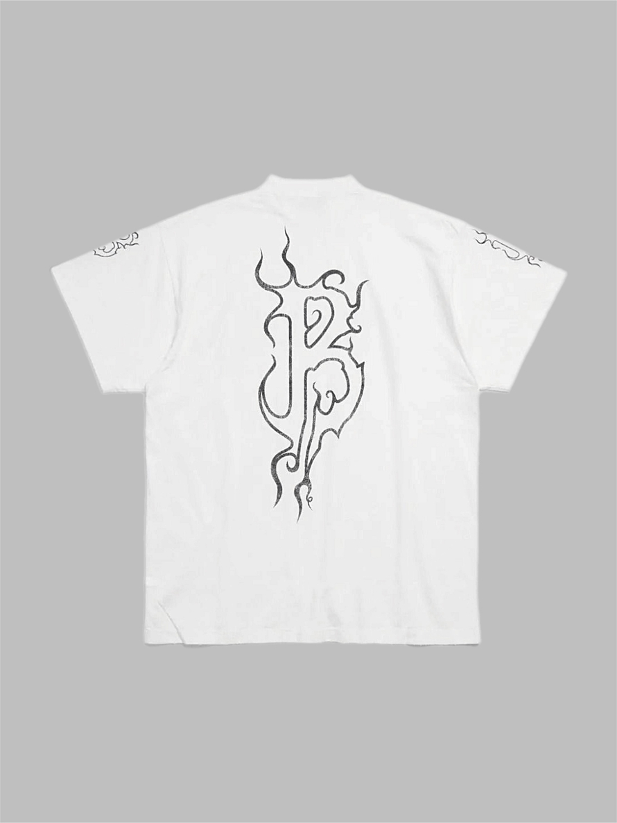 Футболка Balenciaga #D26 (бел.)
