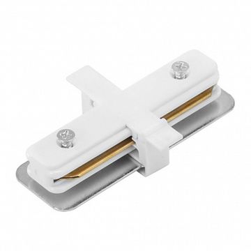 Коннектор прямой для трекового шинопровода A130133 белый Track Accessories Arte Lamp