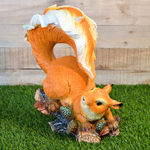 Фигура садовая "Белка с пушистым хвостом" 33см, полистоун