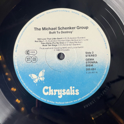 Винтажная виниловая пластинка LP The Michael Schenker Group Built To Destroy (Germany 1983)