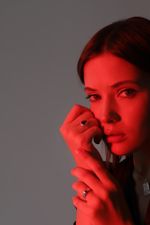 Кольцо Crystal Drop с гранатом