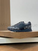 Кроссовки Louis Vuitton Run Away мужские черные с принтом