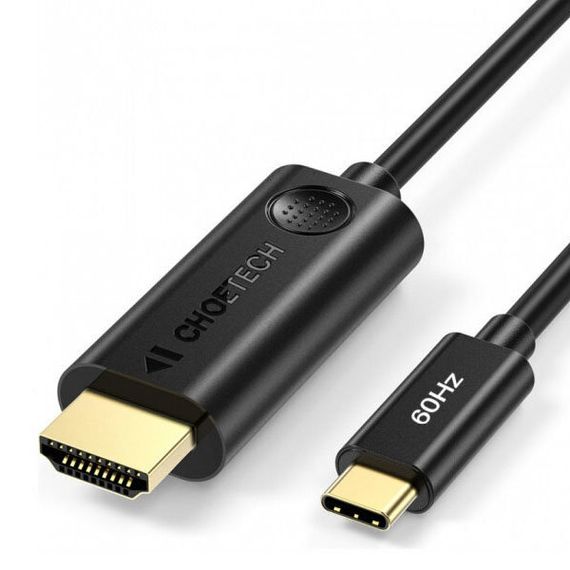 Кабель Choetech USB Type-C to HDMI Cable 1.8 м (CH0019), черный